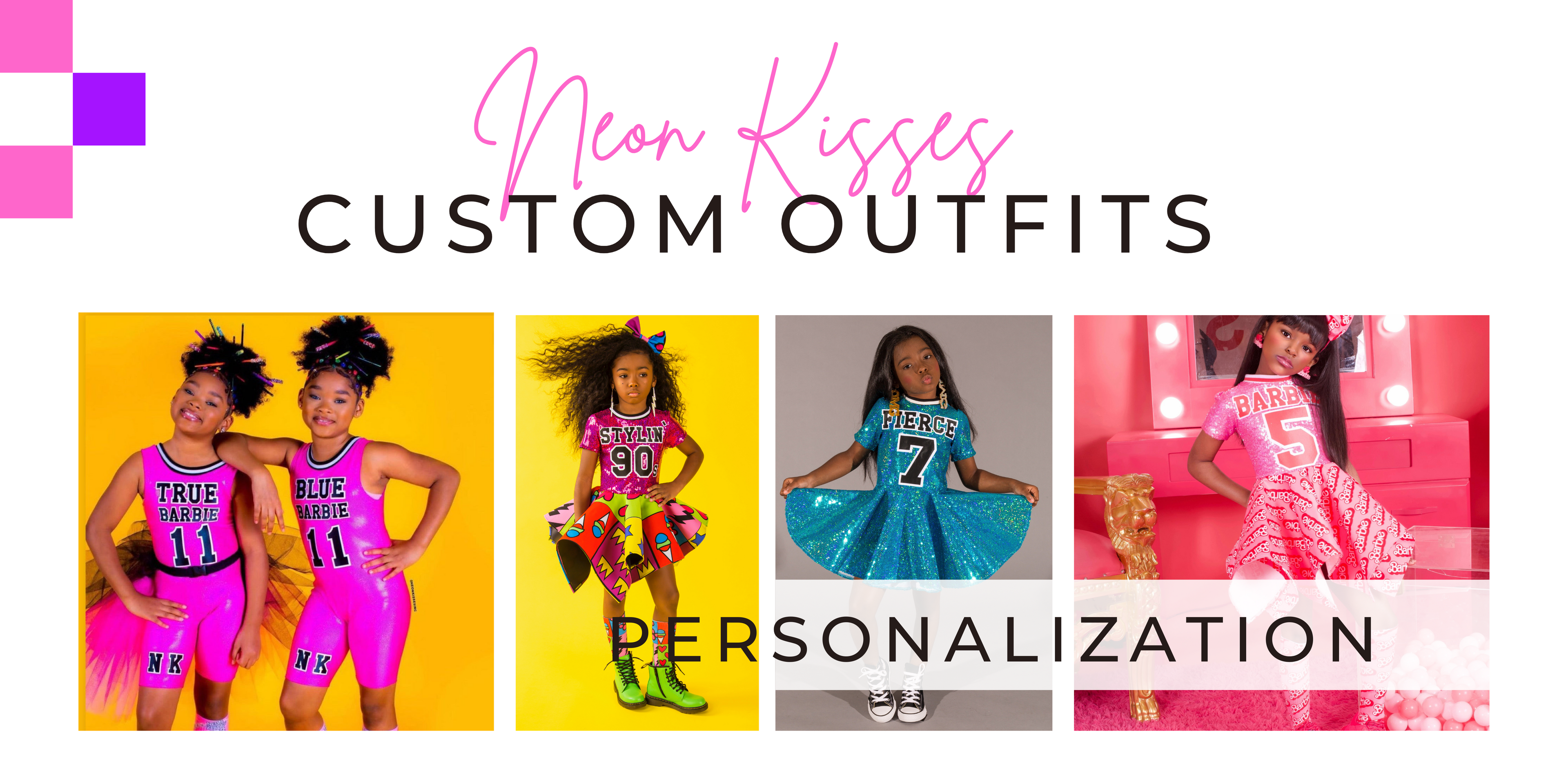 Neon Kisses Custom Outfits