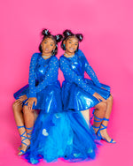 Girl’s Dream Sequin Dress – Blue Magic Edition