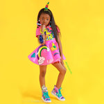 Unicorn Sequin Baby Doll Dress-Dresses-neonkissesinc.com