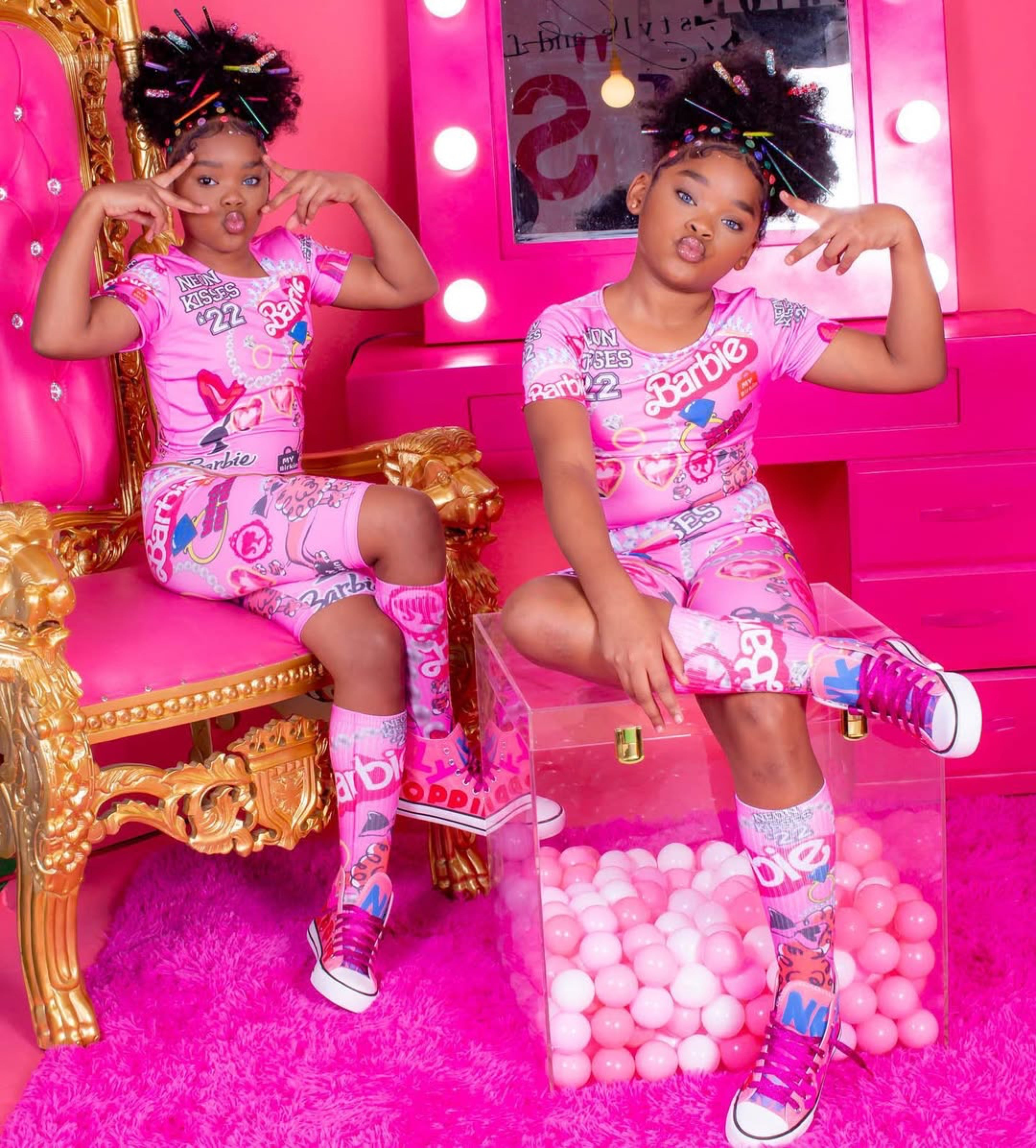 Neon Kisses Birthday Outfits