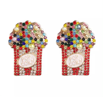 Colorful Icy Popcorn Earrings