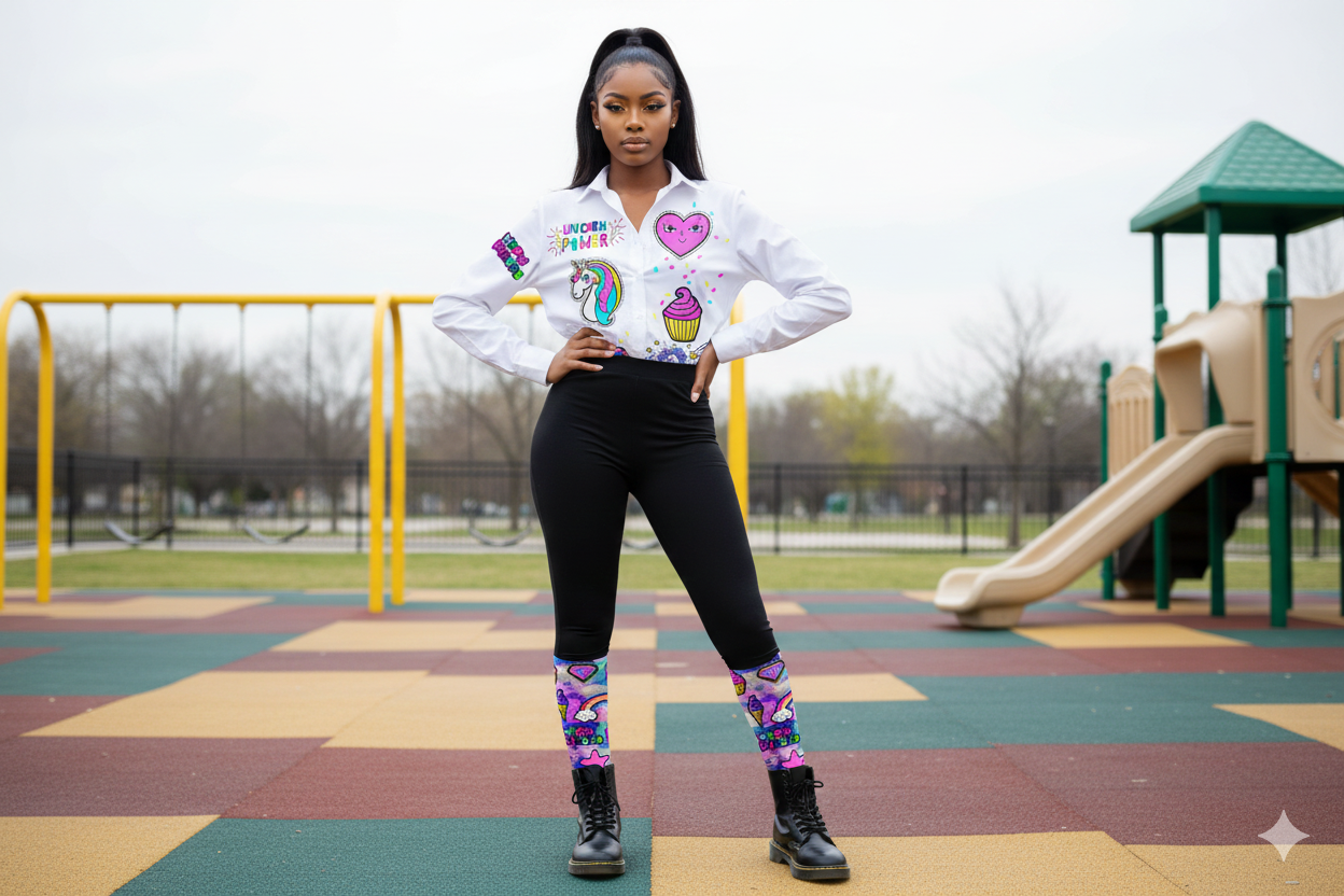 Unicorn Power button up