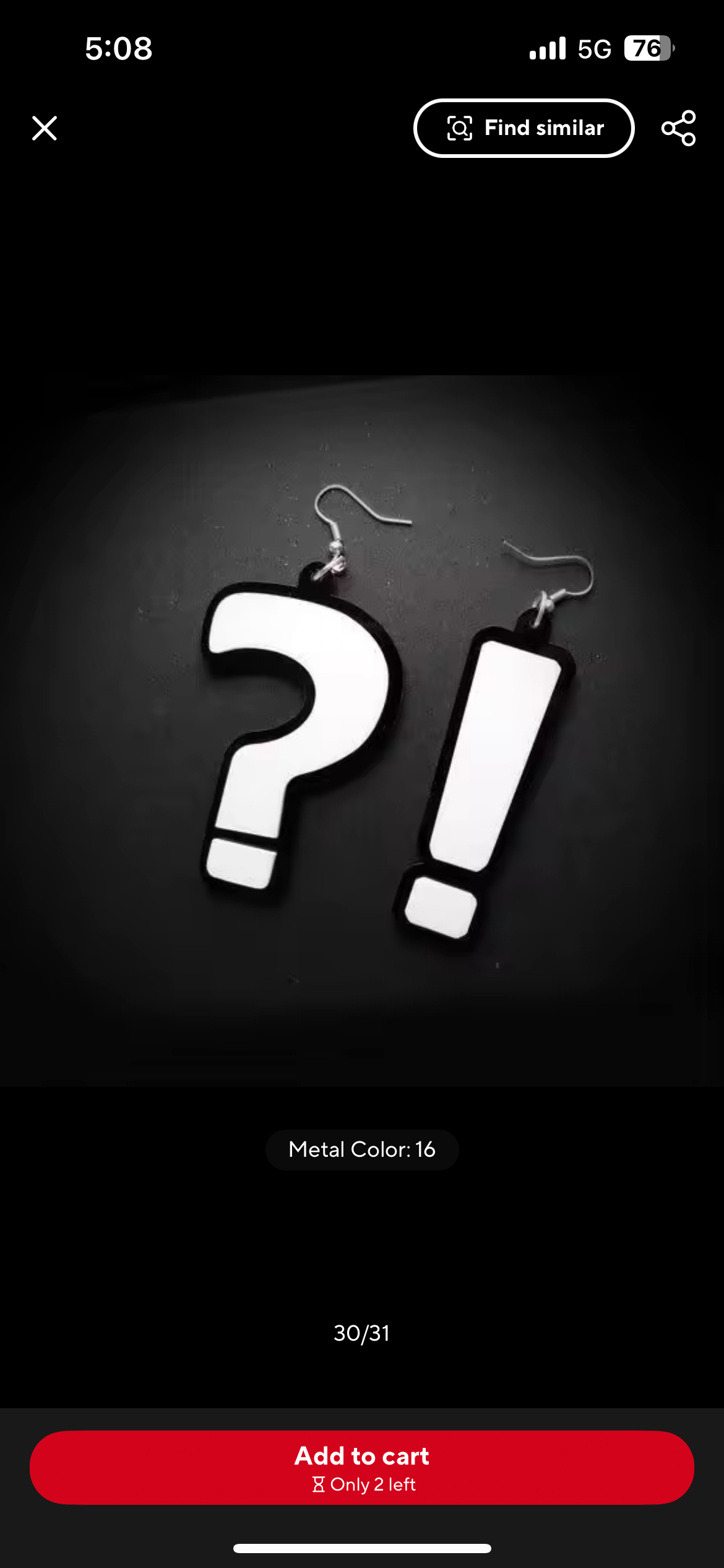 Question exclamation Earrings