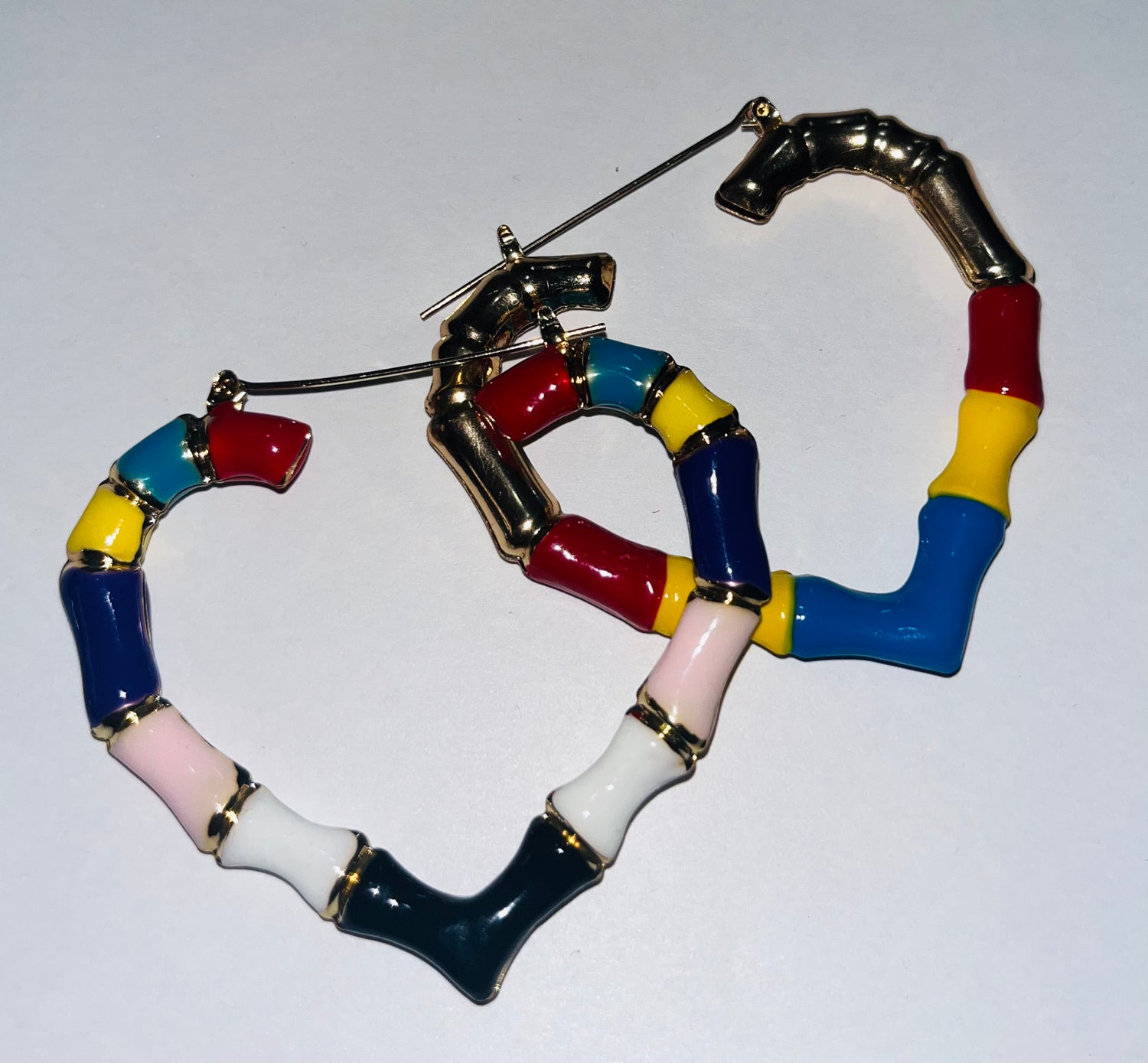 Colorful Heart Hoops