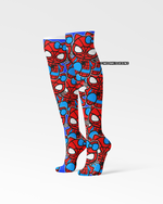 Spider Man x Hello Kitty knee high sock