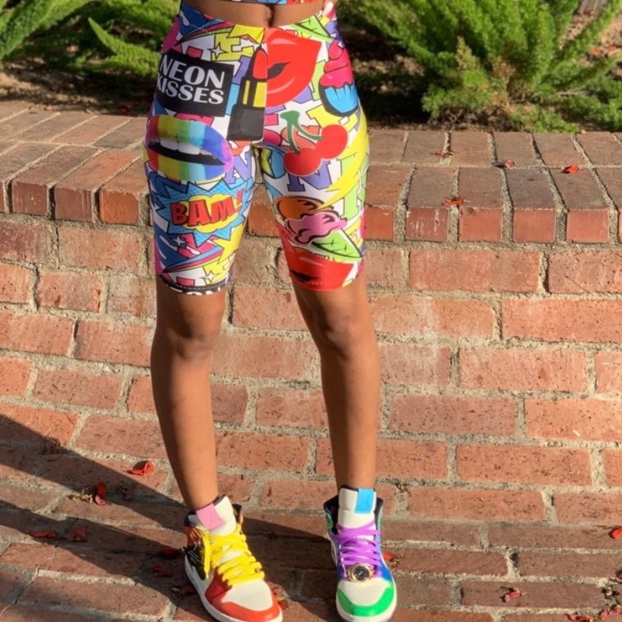 Candy Biker Short Set - neonkissesinc.com