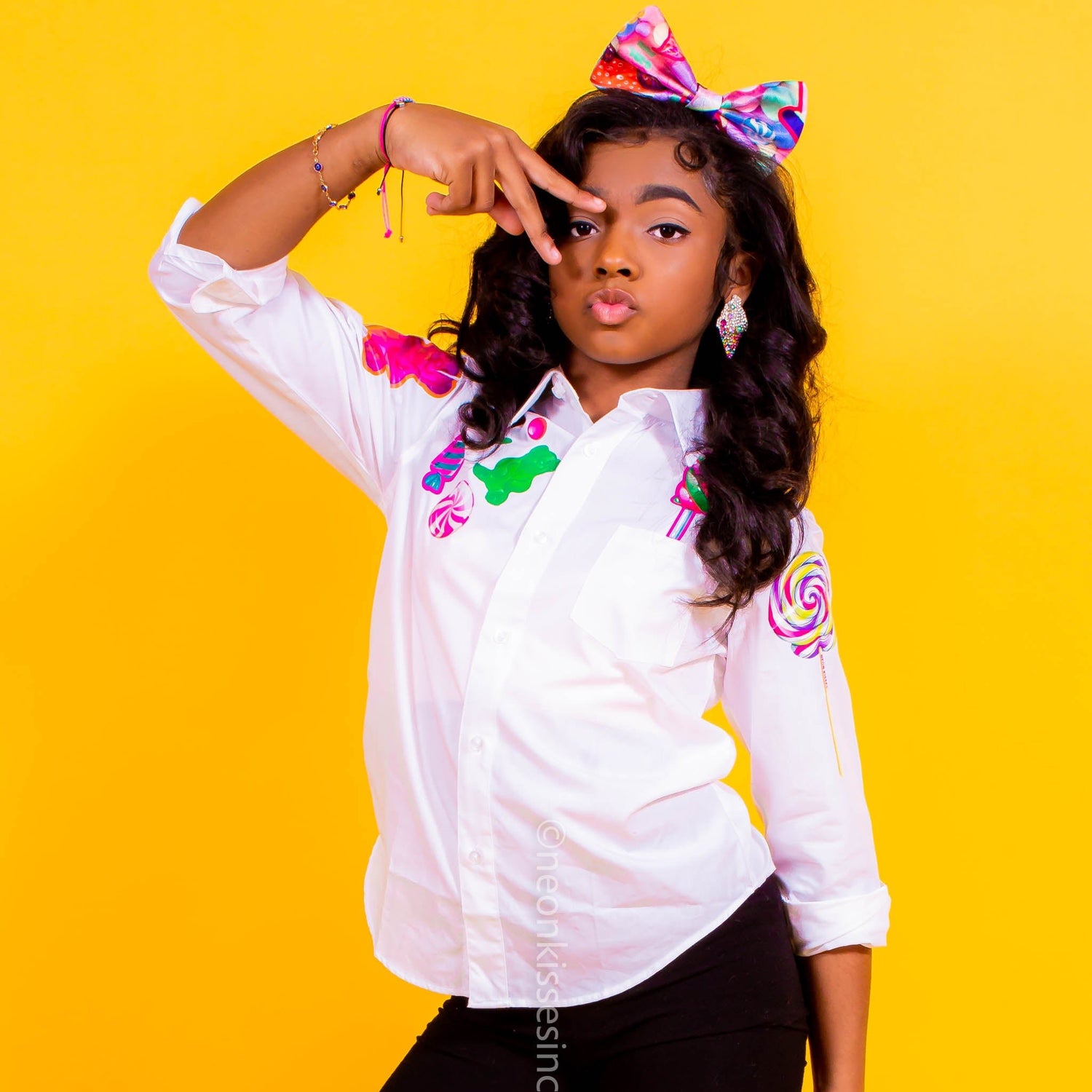 Candy Land Button up - neonkissesinc.com