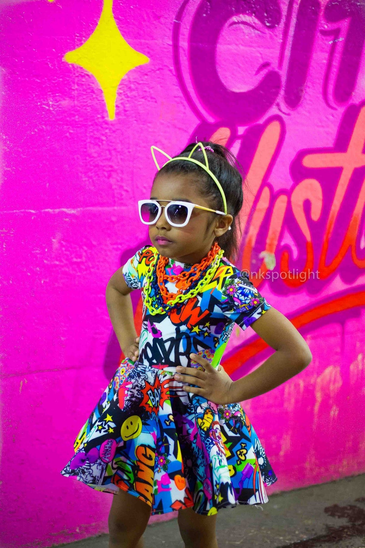 Cartoon Baby Doll Dress-Skirts-neonkissesinc.com