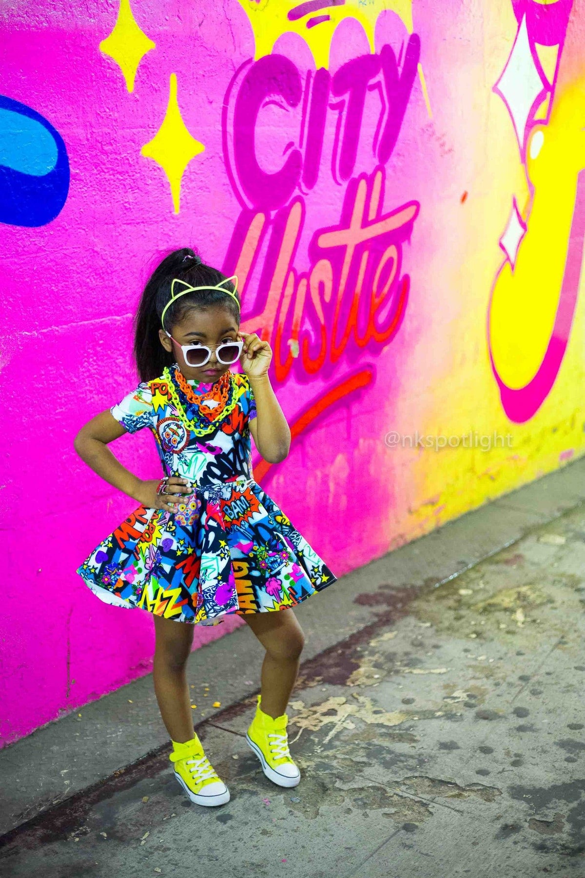 Cartoon Baby Doll Dress-Skirts-neonkissesinc.com
