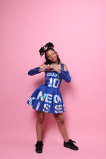 Neon Kisses Chapter 10 Royal Blue Sequin Jumper Set, girls size 12