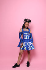Neon Kisses Chapter 10 Royal Blue Sequin Jumper Set, girls size 12