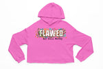 Flawed But Still Worthy Crop Hoodie - neonkissesinc.com