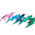 Lightning Bolt Mirror Earrings - neonkissesinc.com