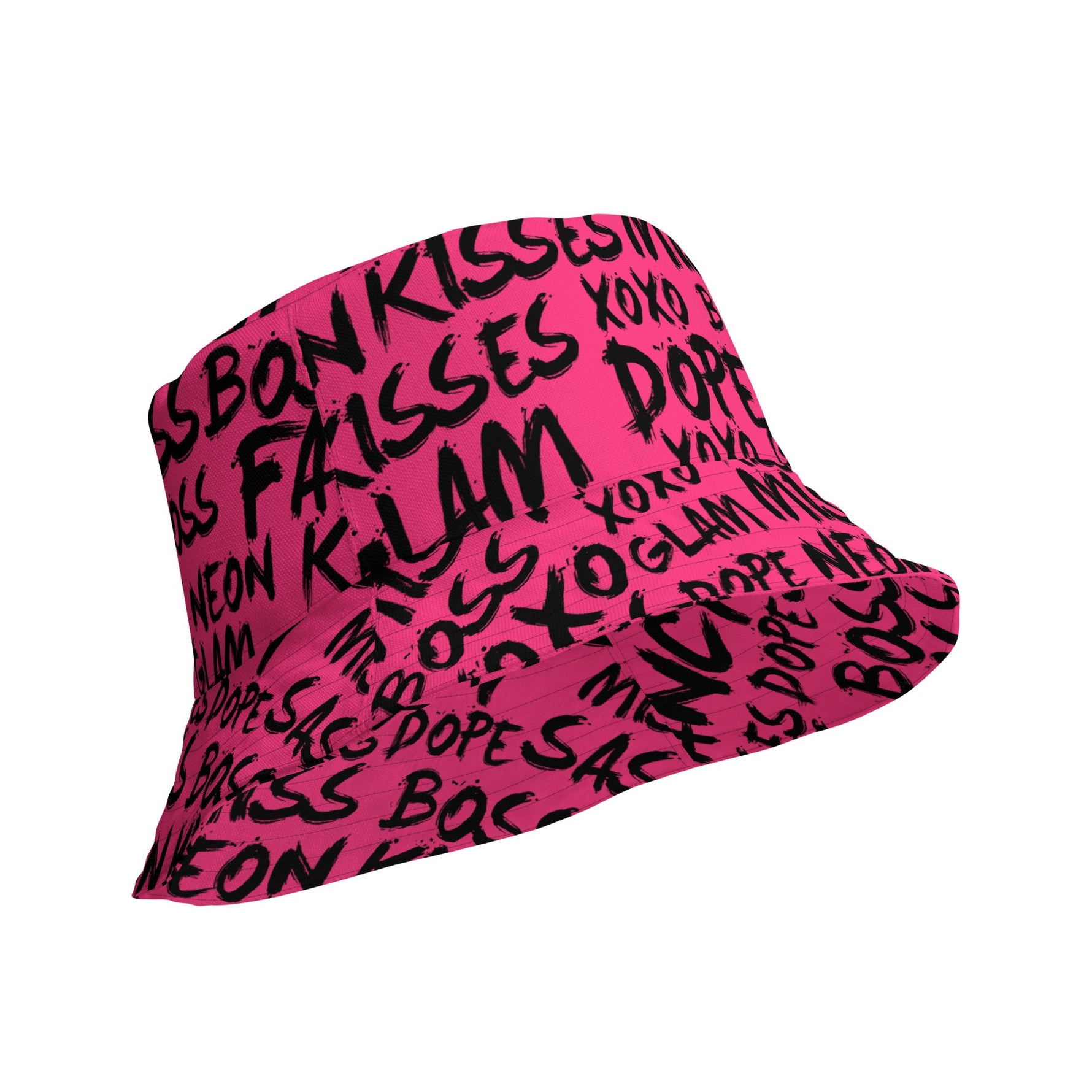 Mini Boss Reversible bucket hat - neonkissesinc.com