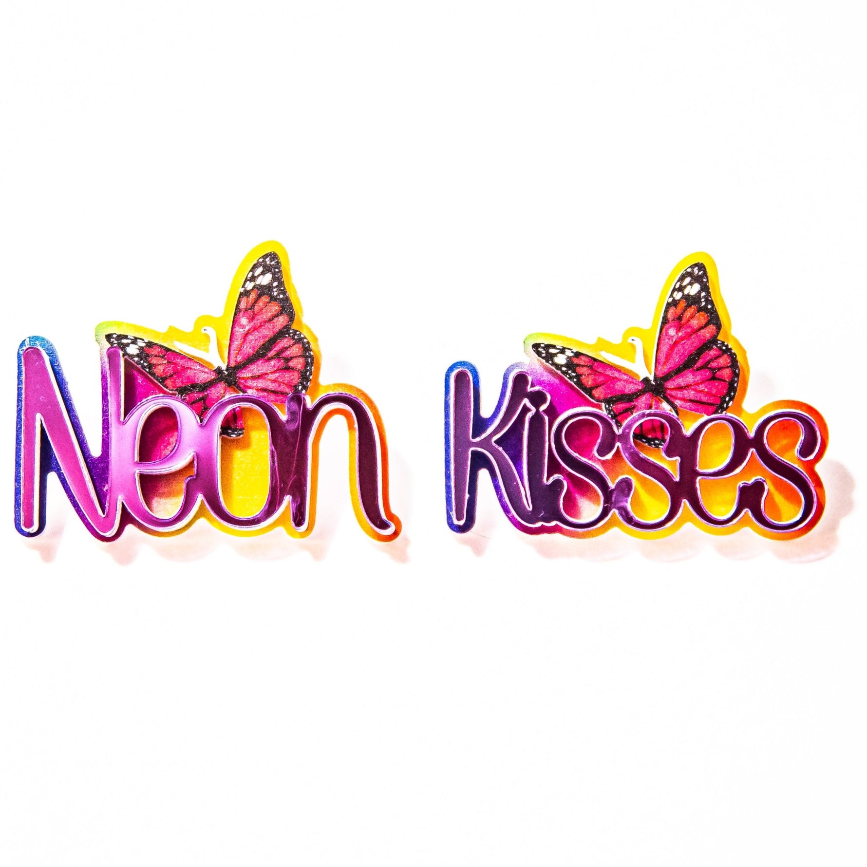 Neon Kisses Butterfly Earrings - neonkissesinc.com