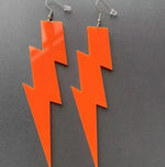 Neon Lightning Bolt Earrings - neonkissesinc.com