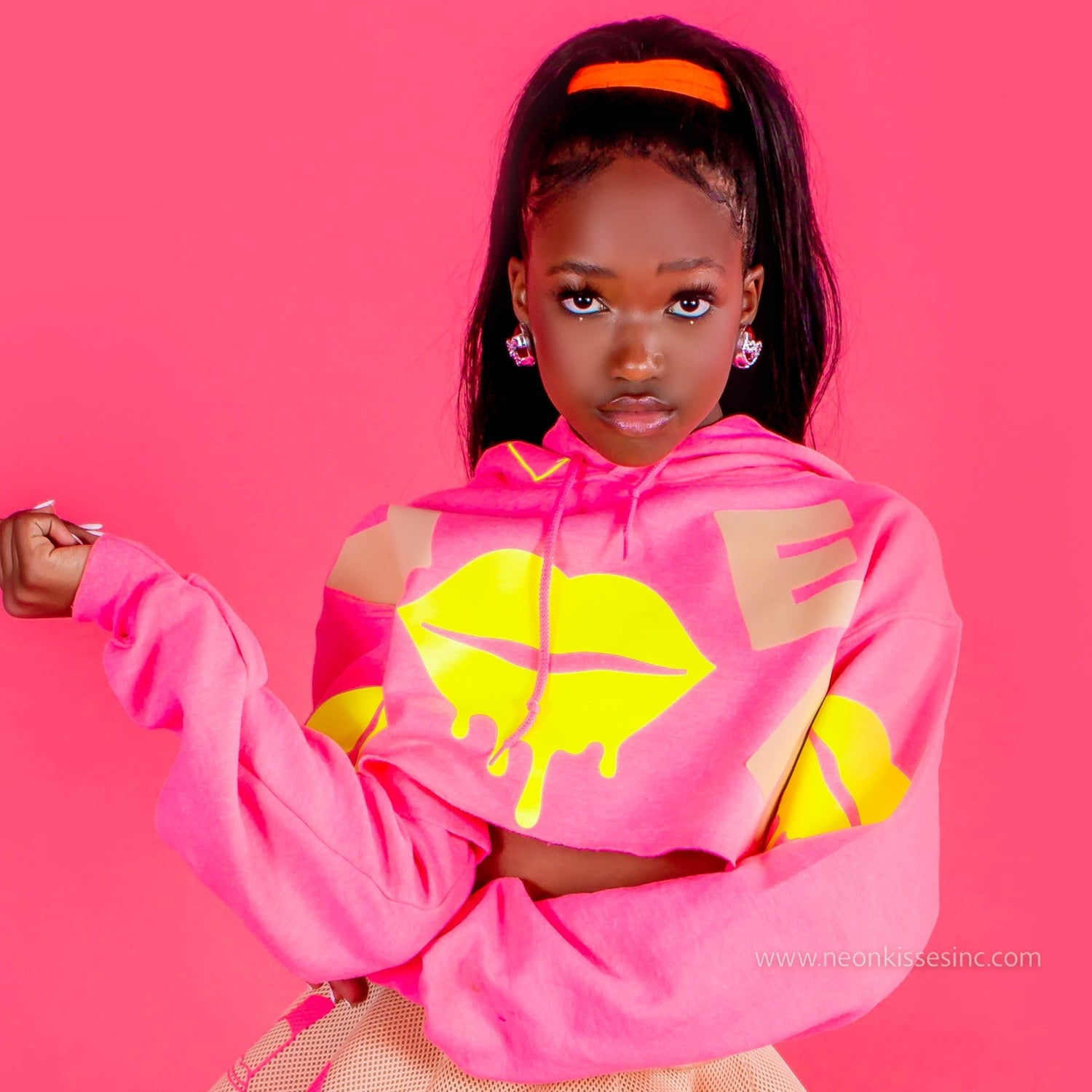 Neon Lip Drip Hoodie - neonkissesinc.com