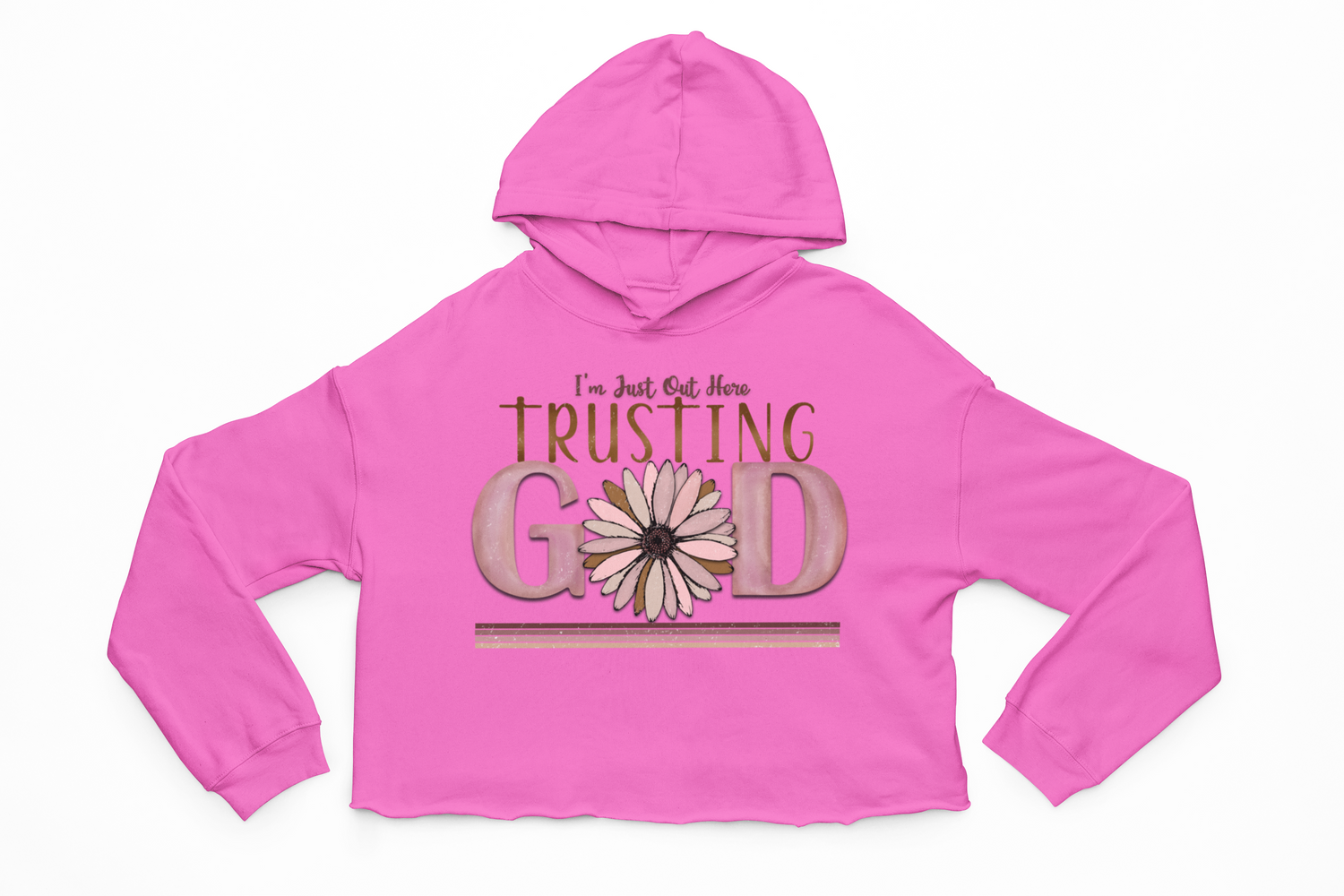 Trusting God Crop Hoodie