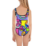 Pop Art Emoji Kids Swimsuit - neonkissesinc.com