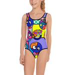 Pop Art Emoji Kids Swimsuit - neonkissesinc.com