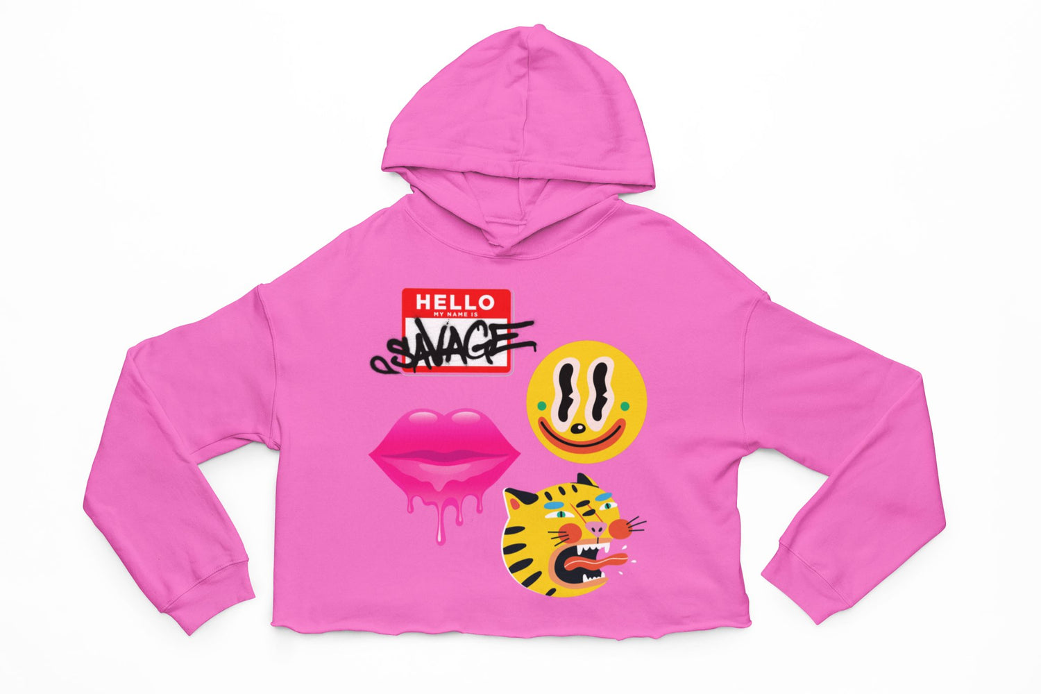 Savage Crop Hoodie - neonkissesinc.com