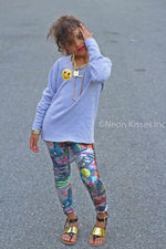 Sequin Cartoon Leggings - neonkissesinc.com