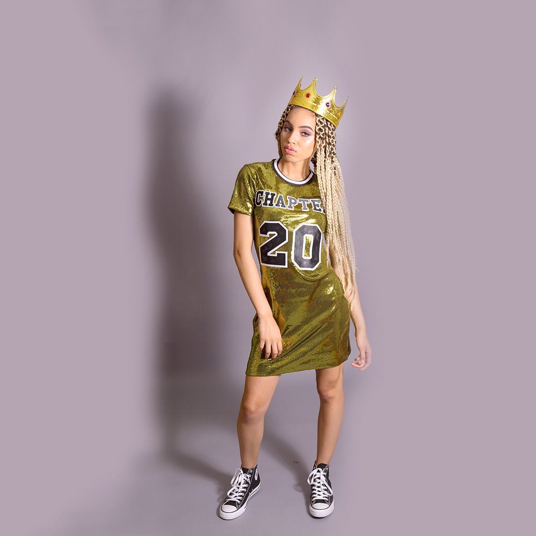 Sequin Jersey Dress-Skirts-neonkissesinc.com