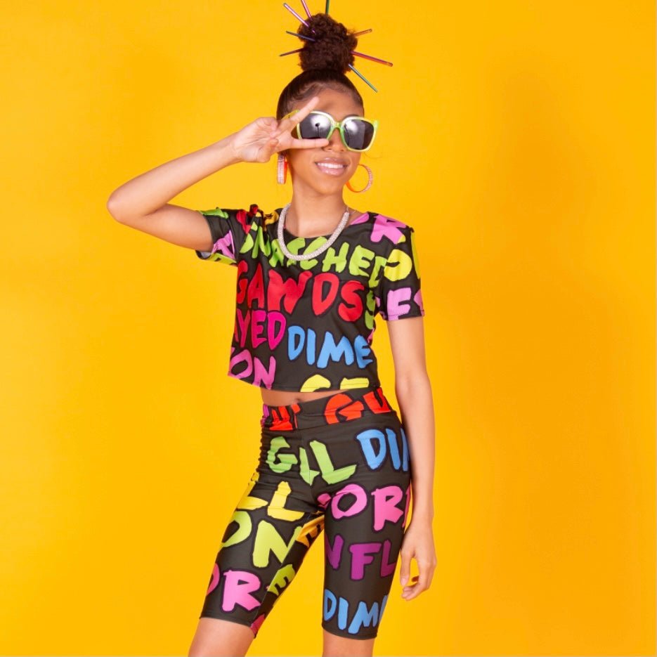 Slay Biker Short Set - neonkissesinc.com