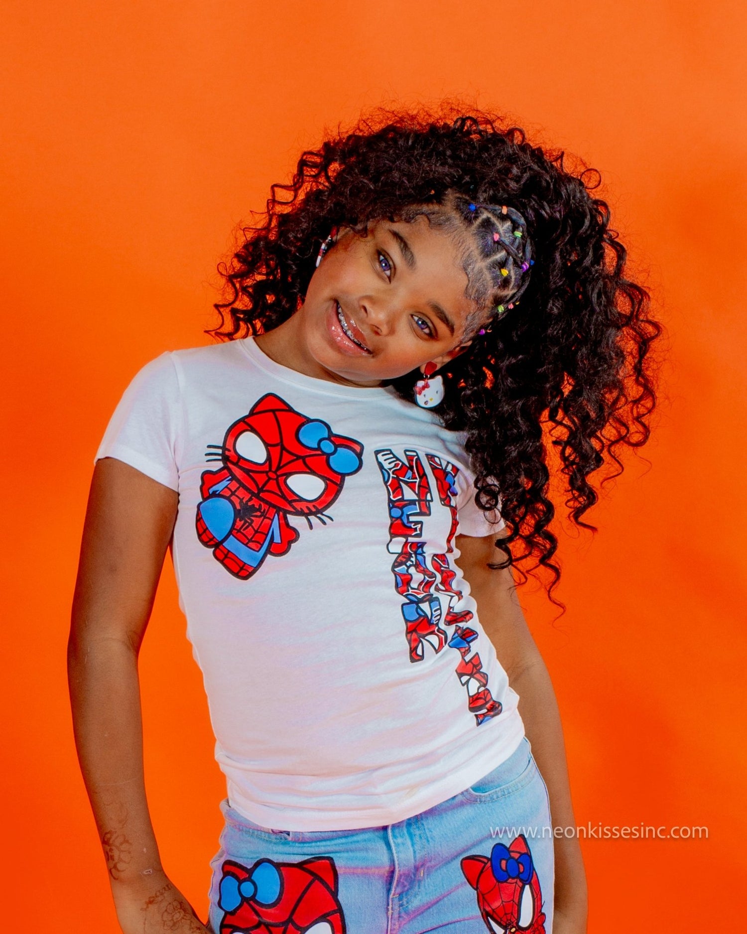 Spider Kitty T - Shirt - neonkissesinc.com