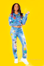 Starry Denim Set - neonkissesinc.com