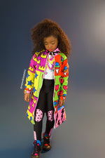 Stars Hearts and Paw Prints Full Length Jacket - neonkissesinc.com