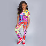 Stars Hearts & Paw Prints Legging Set - neonkissesinc.com