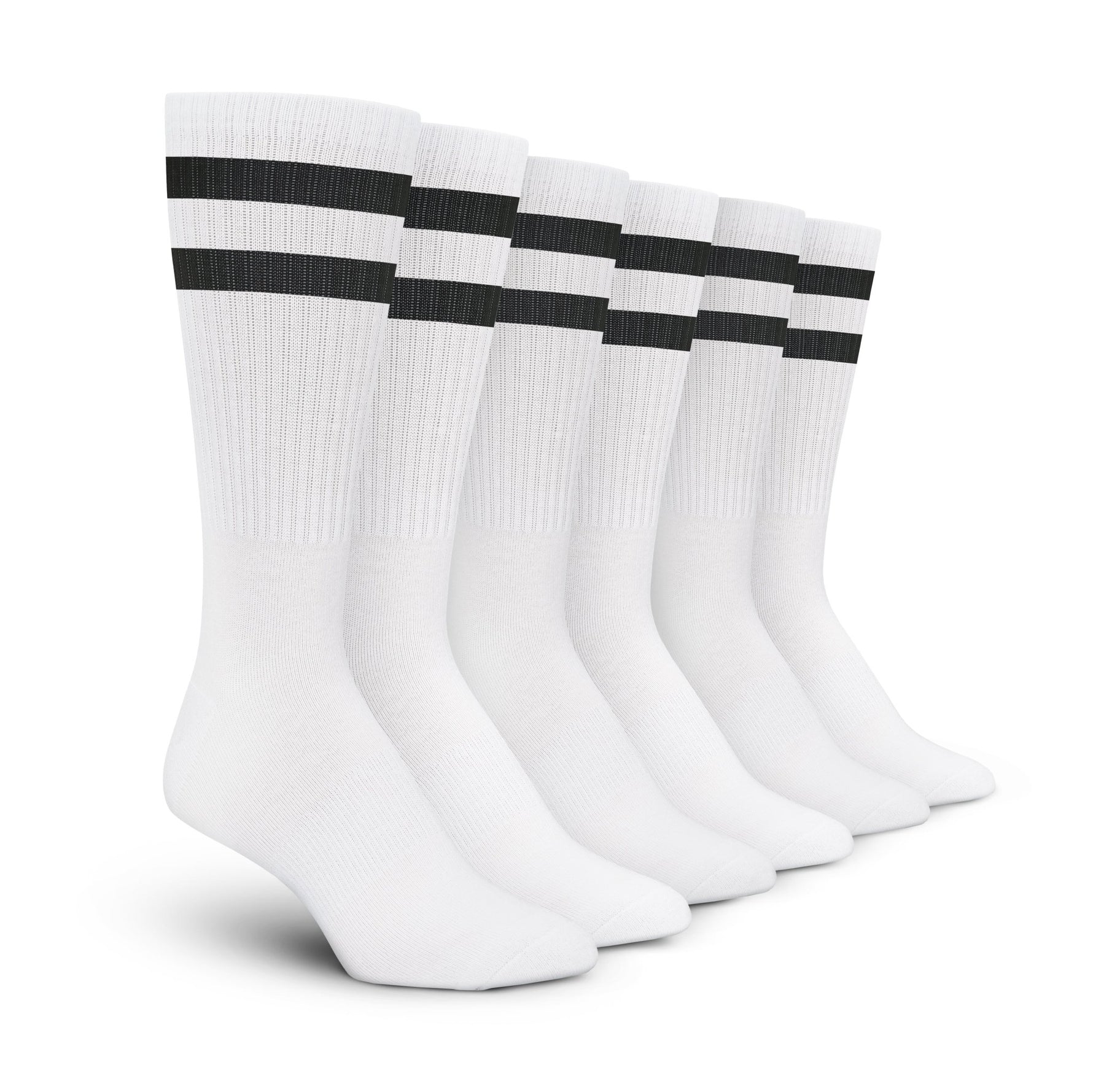 Stripe Crew Socks - 3 Pack - neonkissesinc.com