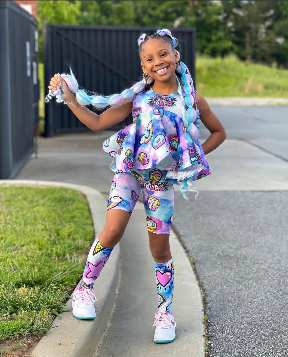 Unicorn Baby Doll Short set neonkissesinc