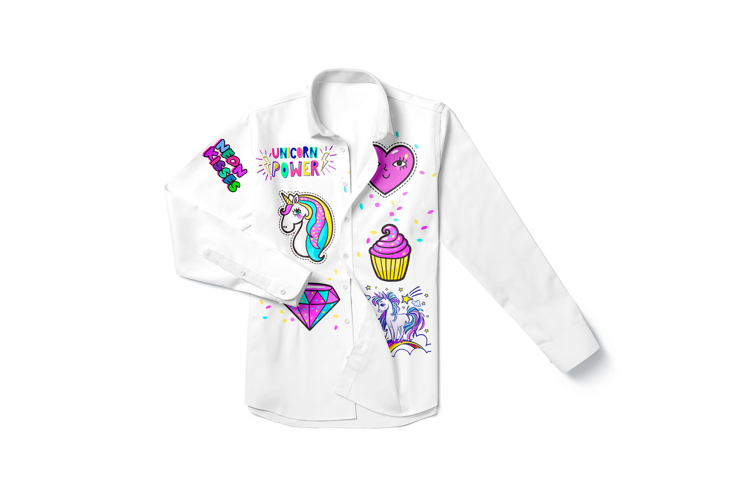 Unicorn Power button up