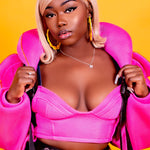 Waffle Outerwear Bralette - neonkissesinc.com