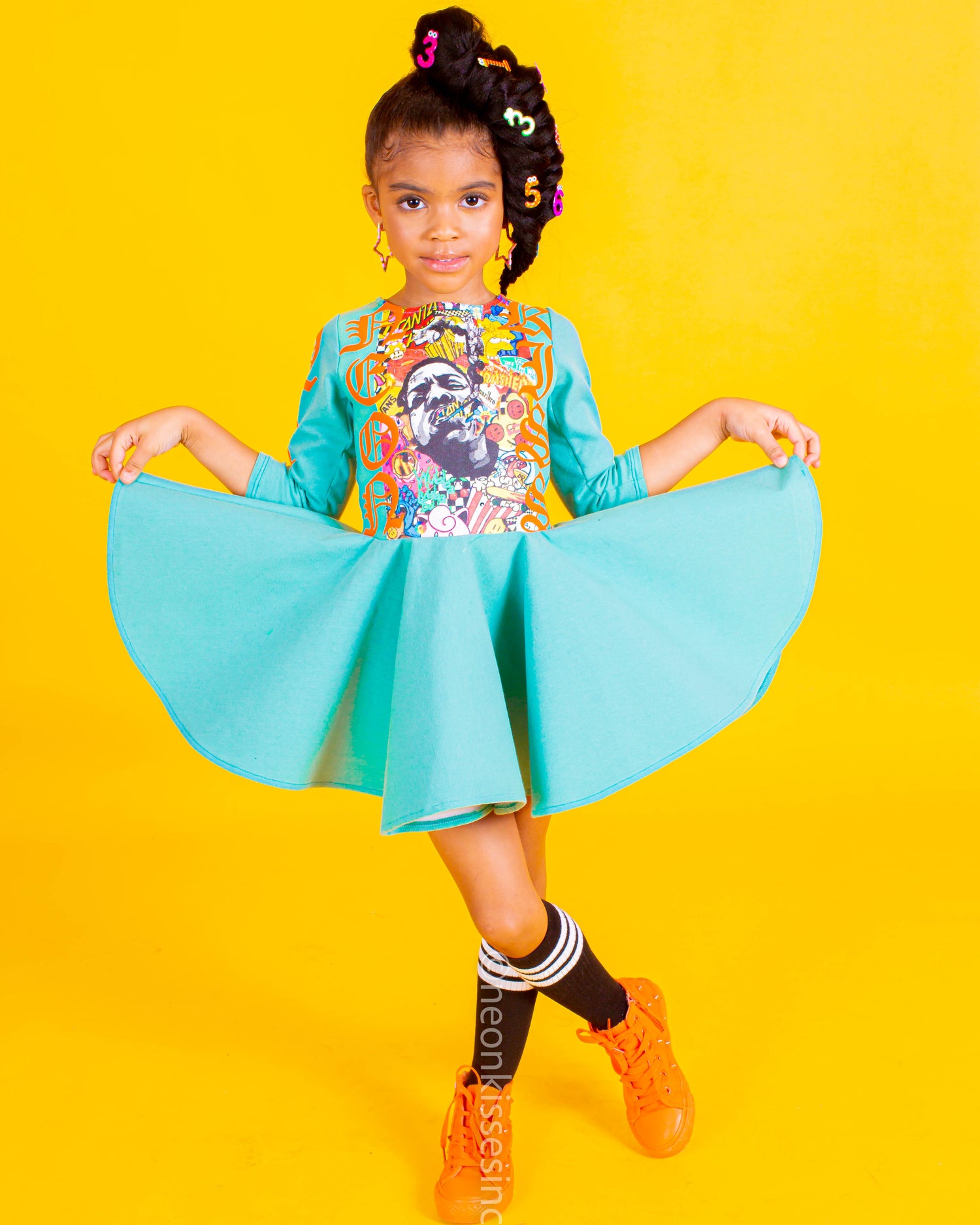 Santa Cruz Baby Doll Dress-Skirts-neonkissesinc.com