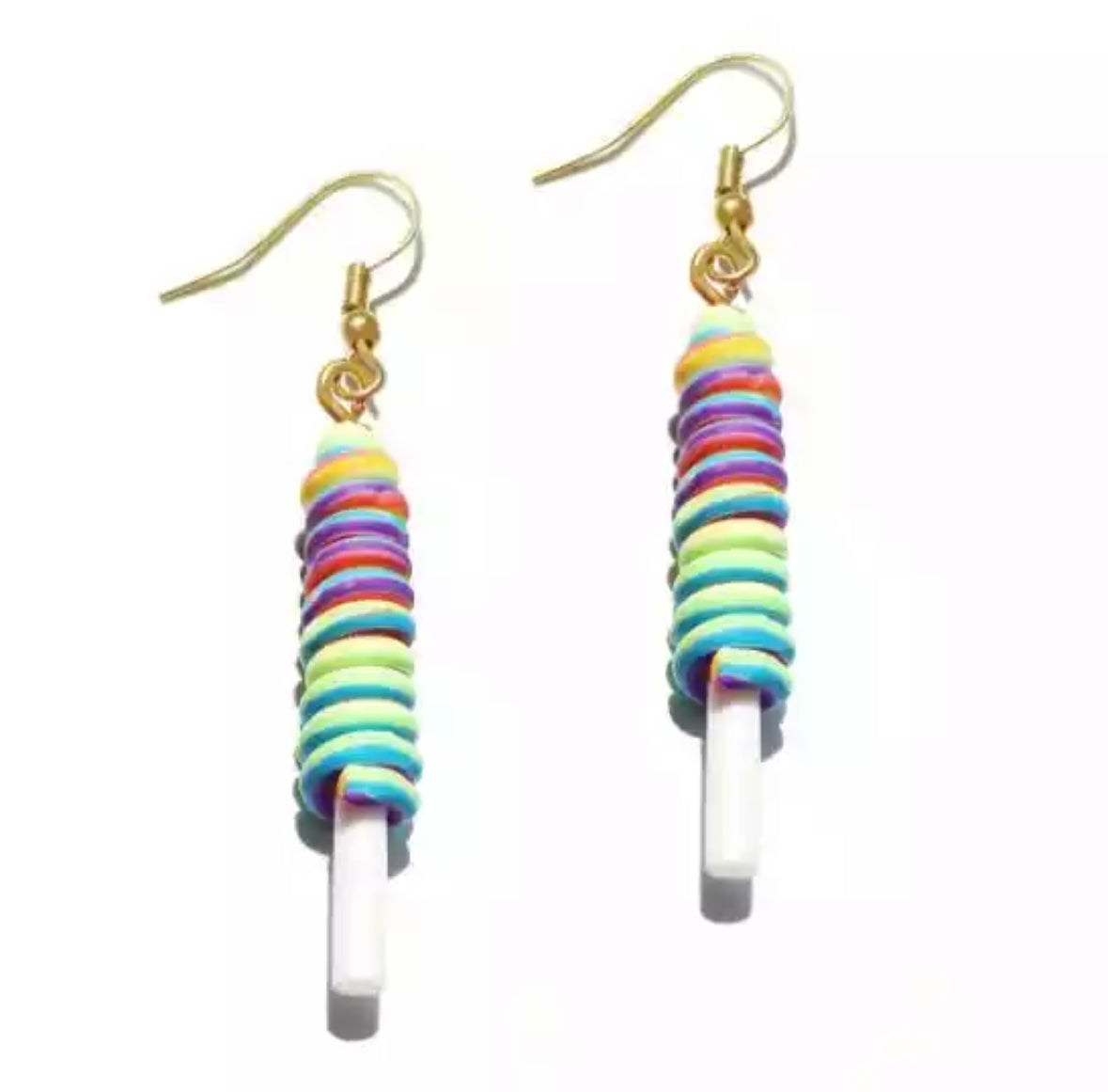 Rainbow lollipop Earrings